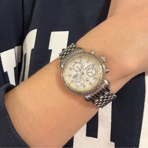 Michele Silver Chronograph Watch